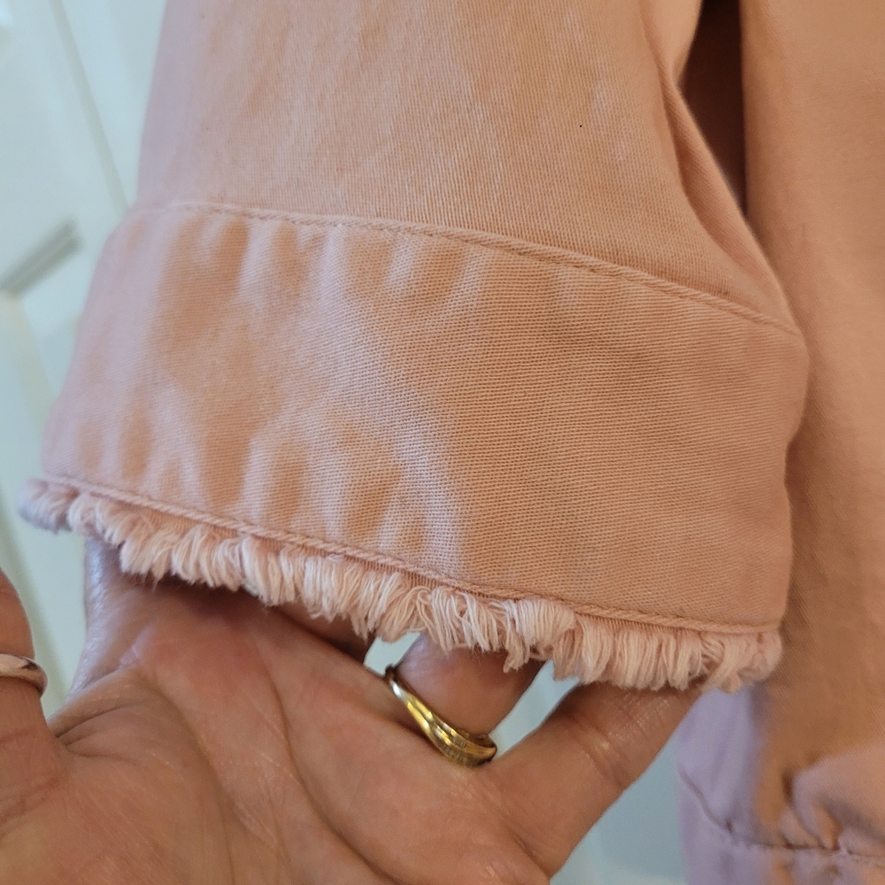 Cherokee Heritage pink denim 3/4 sleeve jacket 2XL - Picture 3 of 5